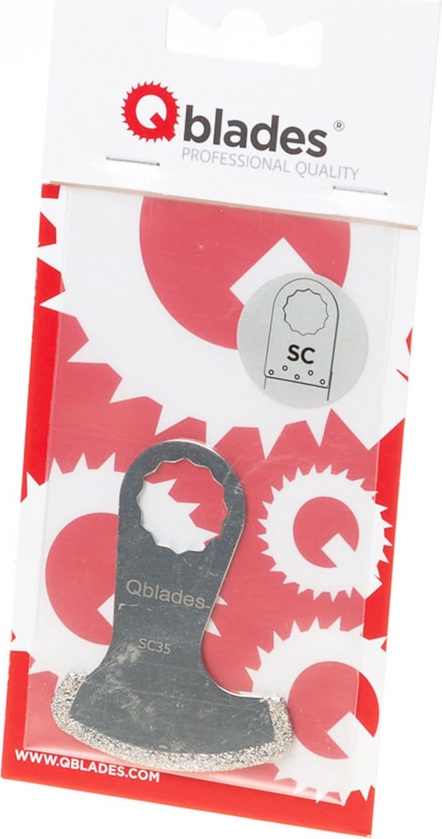 Qblades SC35 Diamant Sikkel - 2 x 58mm - Beton/Steen (1st)