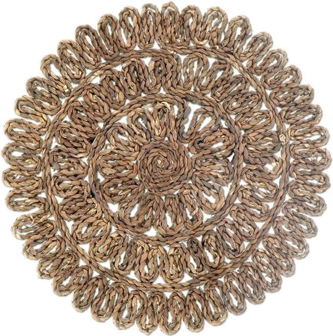 Unique Living | Placemat Liko | Rond | Polyester | Lichtbruin | Ø38cm