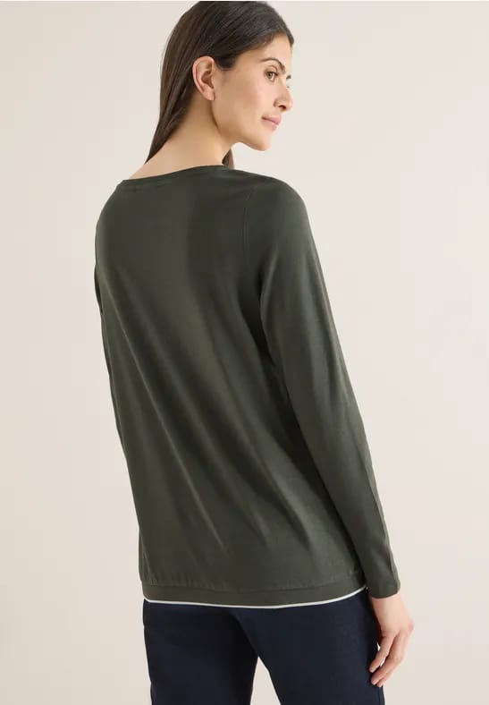 Shirt in effen kleur