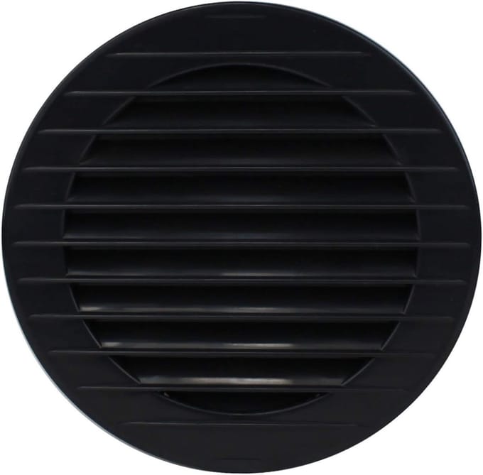 Rond Ventilatirooster met Geïntegreerd Insectengaas - Diverse Diameters en Kleuren