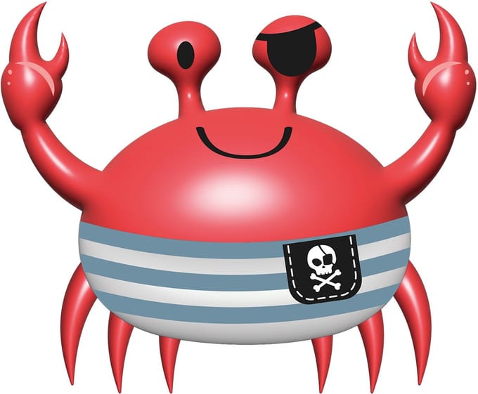 Folieballon - Vorm - Krab - 93 x 75 cm