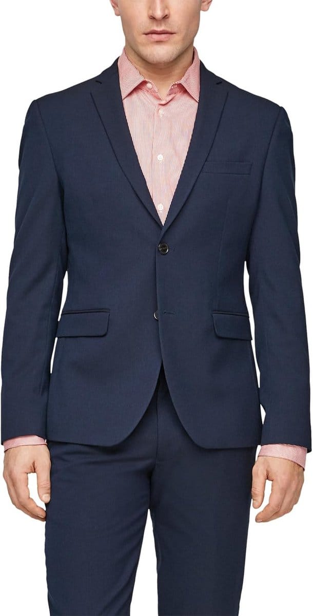 Stijlvol Heren Colbert Slim Fit Verzorgde Zakelijke Look