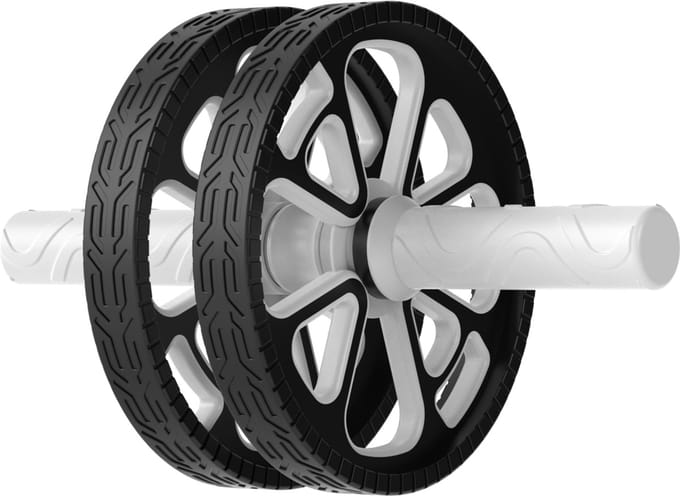 Focus Fitness - Ab Wheel / Push Up Bar - Combi - Compact - Stevige Grip