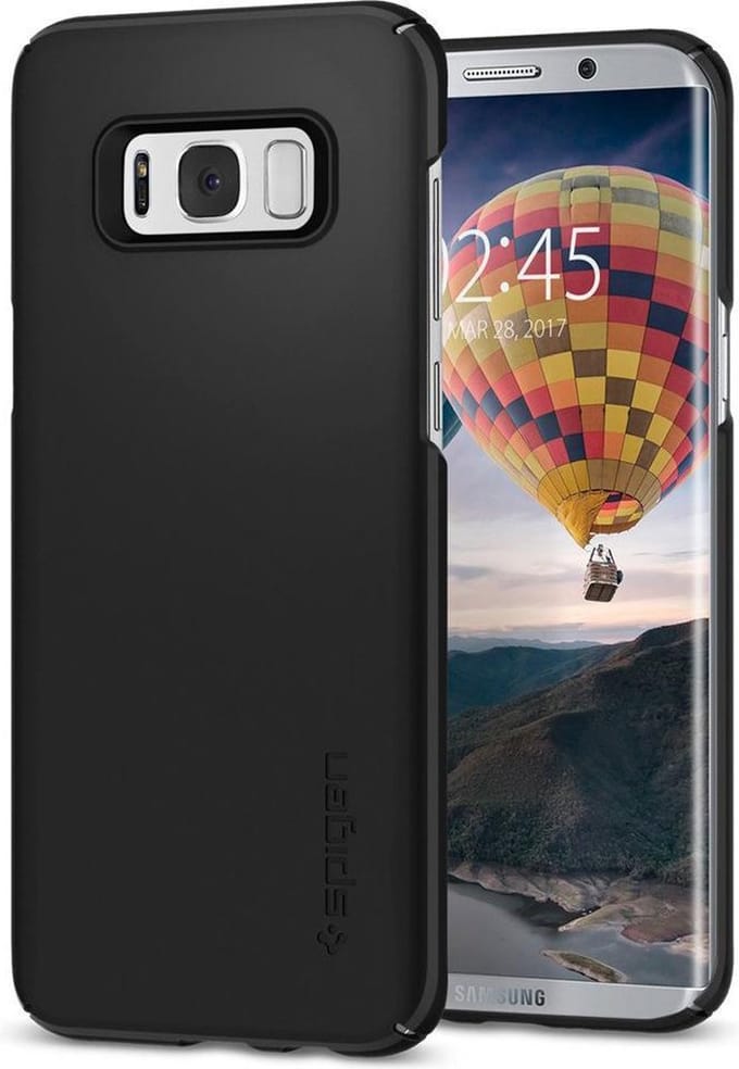 Spigen Thin Fit Case Samsung Galaxy S8 Plus Zwart