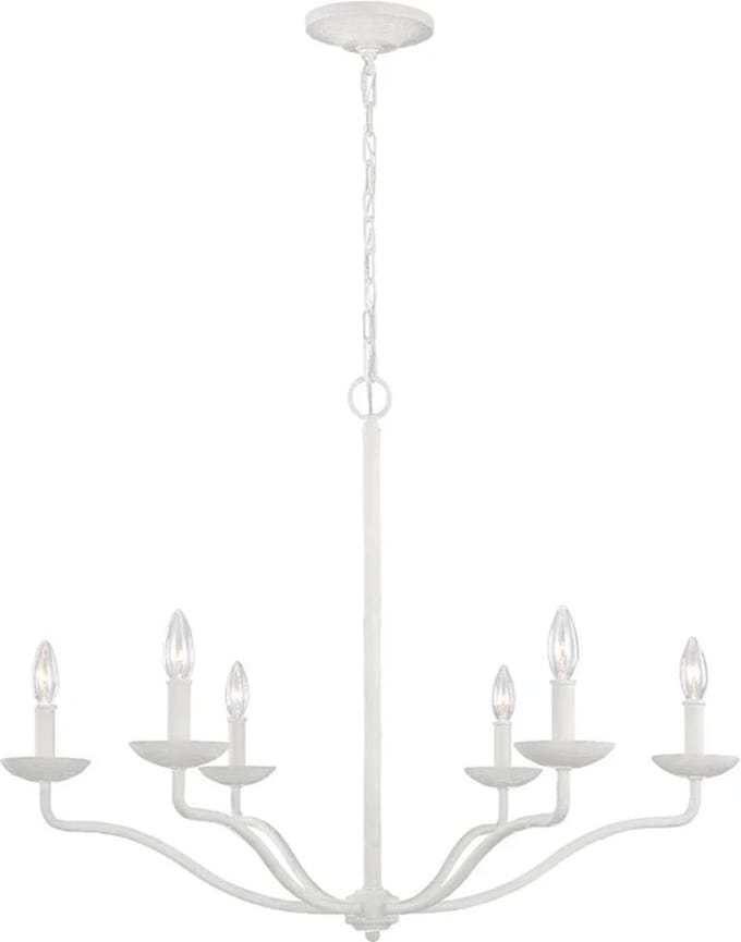 Feiss LED Kroonluchter | 6X E14 Max 40W | Dimbaar | Textured Plaster White