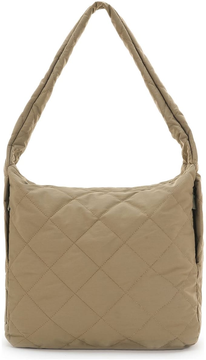 SEIDENFELT MANUFAKTUR schoudertas Hetta Maxi Hobo Bag Greige Khaki kaki