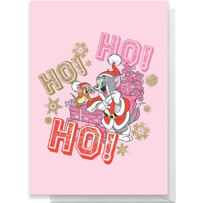 Tom And Jerry Ho! Ho! Ho! Greetings Card - Giant Card