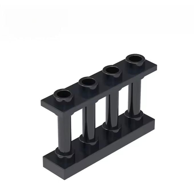50 Stuks Creatieve Hekhek Constructieblokken ZELF MAKEN Moc Tuin Constructie Bijlagen Compatibel met featuring black