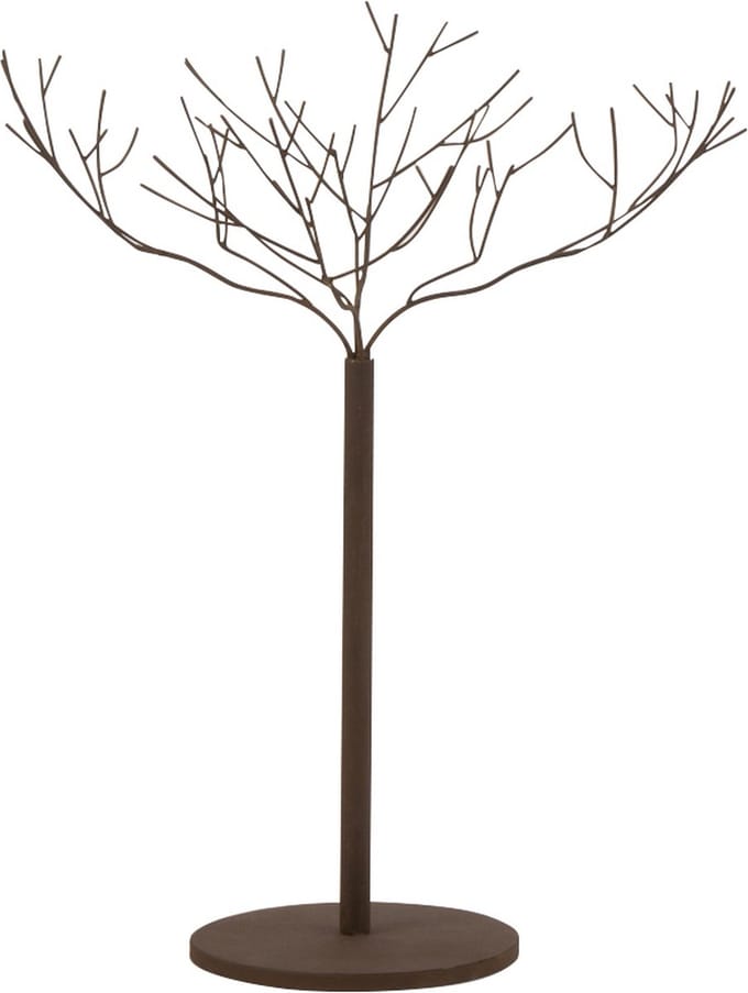 J-Line decoratie Boom - metaal - bruin - small
