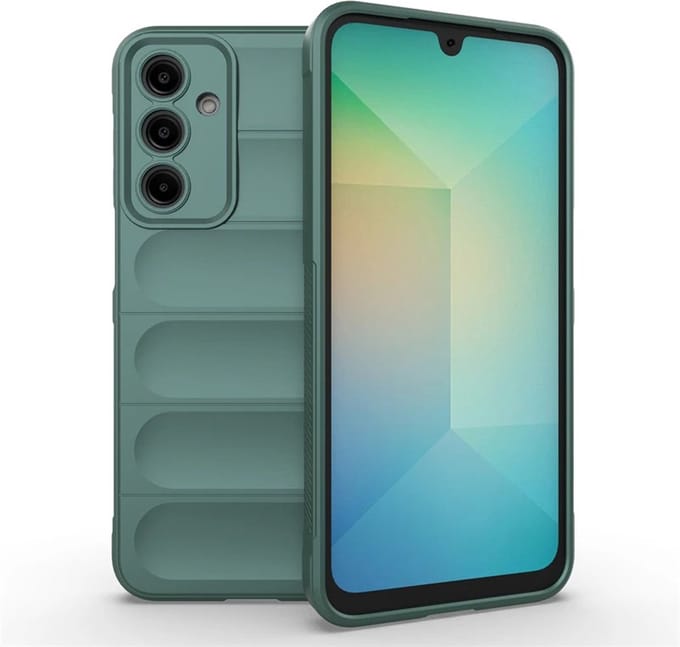 MobyDefend Hoesje - Geschikt voor Samsung Galaxy A16 - TPU Gripcase - Groen