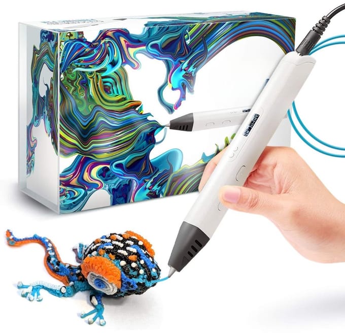 SCH® 3D Pen Starterspakket - 3D Pen - Wit- 21cm x 14cm x 7cm