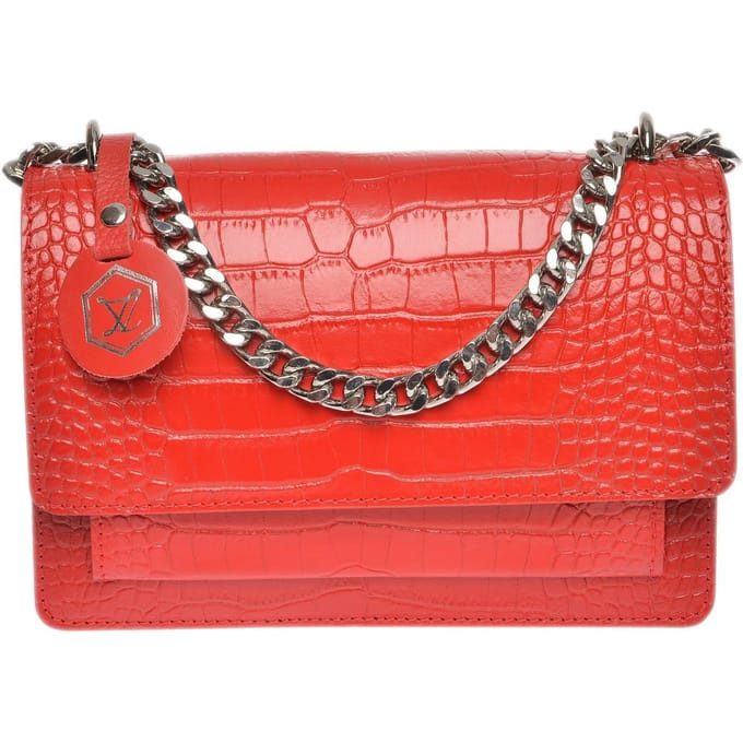 Luisa Vannini Rood Rundleer Tas
