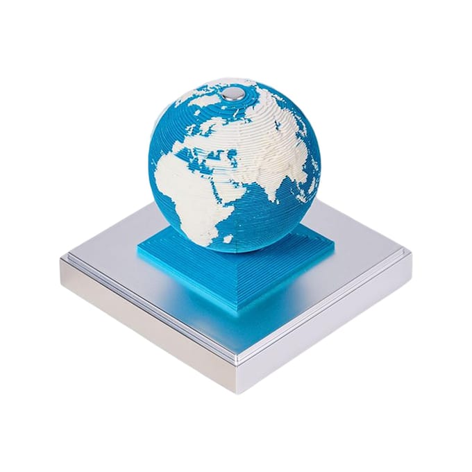 Calendrier 3D en forme de sculpture terrestre, modèle décoratif pour la maison, l'école ou le bureau white