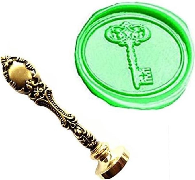 Wax Sealing Stamp - Custom Monogram - Decoratieve Afsluiting - Verwisselbare Kop - 25 mm Diameter - Brons