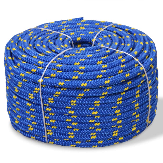 vidaXL - Boot - touw - 14 - mm - 50 - m - polypropyleen - blauw