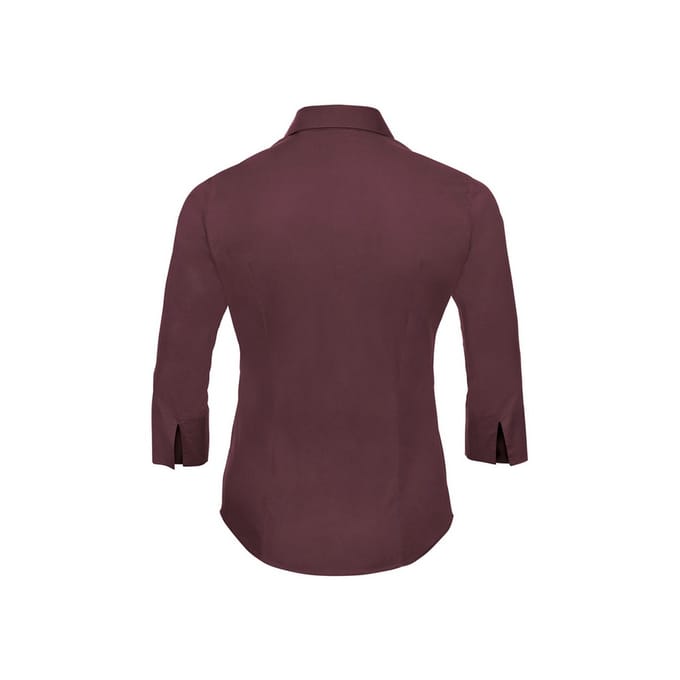 Russell Collection Dames/Dames Easy-Care 3/4 mouw Formeel Overhemd (Haven)