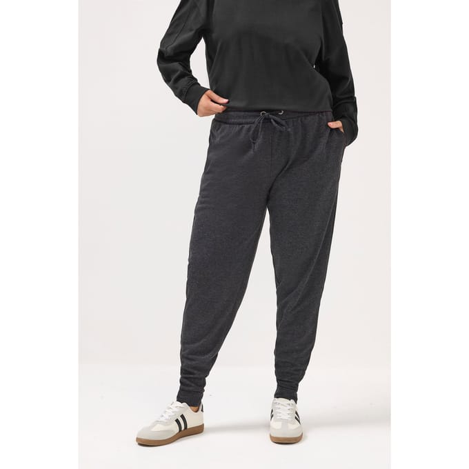 Yours Zwarte Joggingbroek Met Taillekoord Size 44