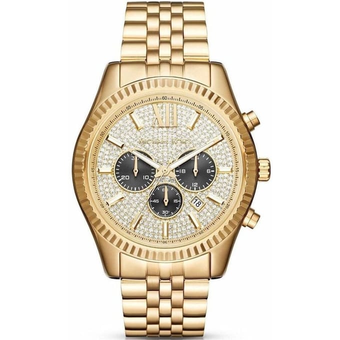 Michael Kors MK8494 Lexington Gouden Gegolfd Herenhorloge