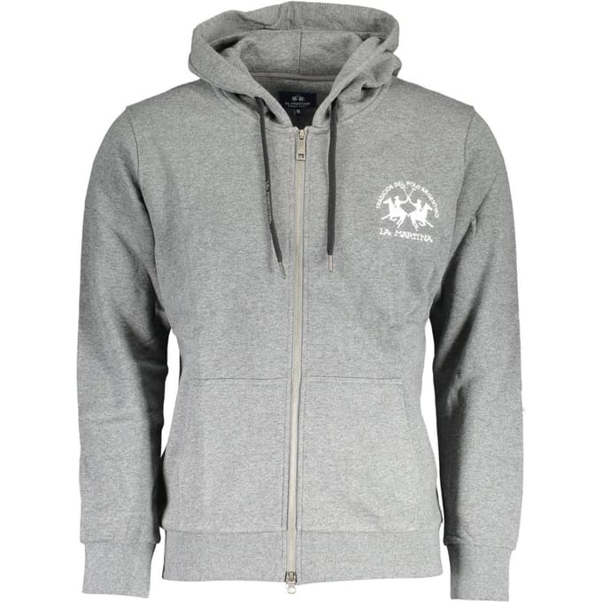 La Martina Grigio Katoenen Heren Sweatshirt