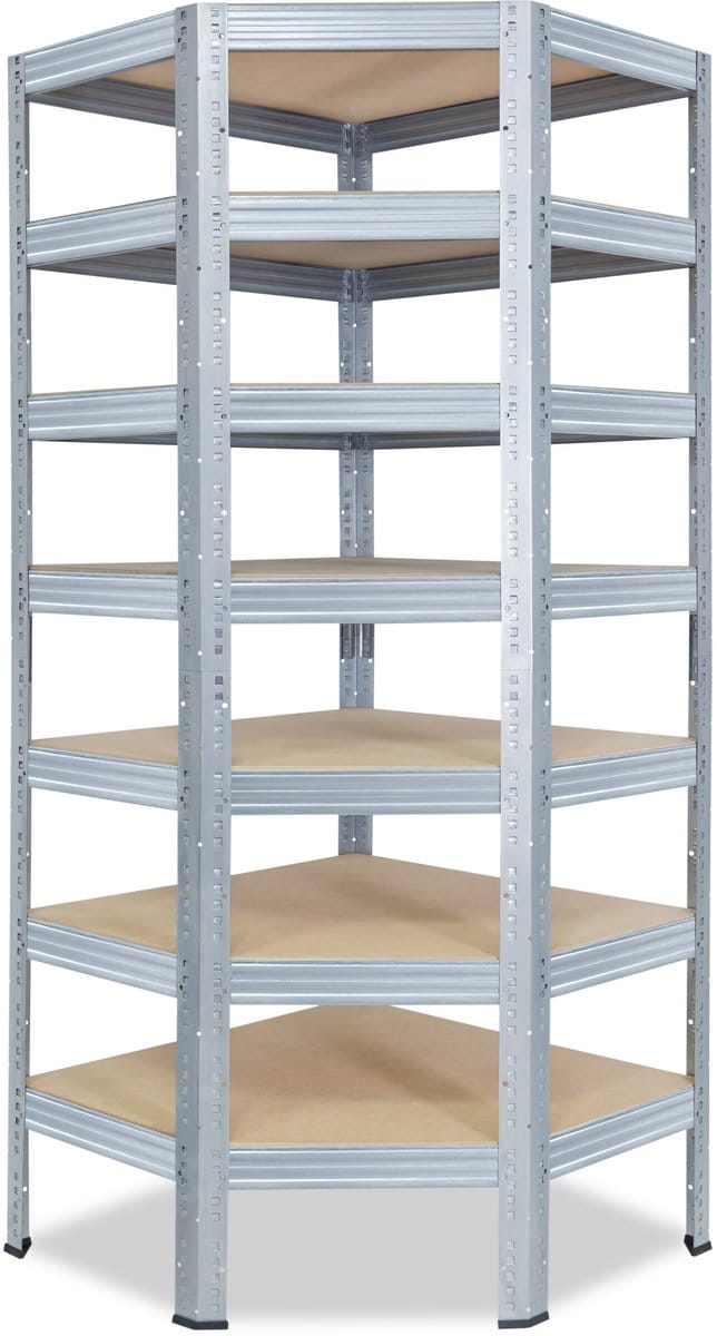 Shelfplaza PRO hoekstelling - 230x90x60 cm - verzinkt - 7 planken