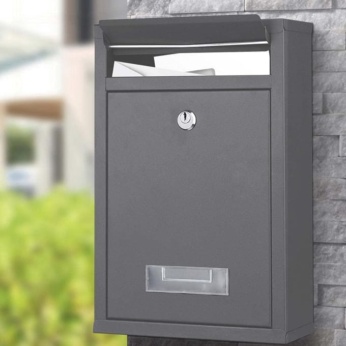 Moderne Brievenbus van Verzinkt Staal voor Buitenmedium met Sleutel