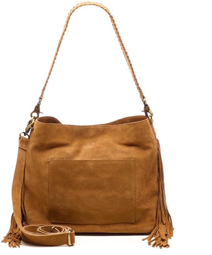 Chabo Bags - Suede Stormy Fringes Big - Shouderbag - Suede - Cognac