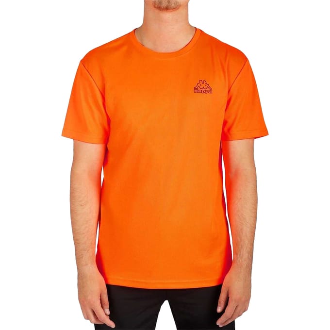 Kappa Heren Normaal T-Shirt (Oranje)