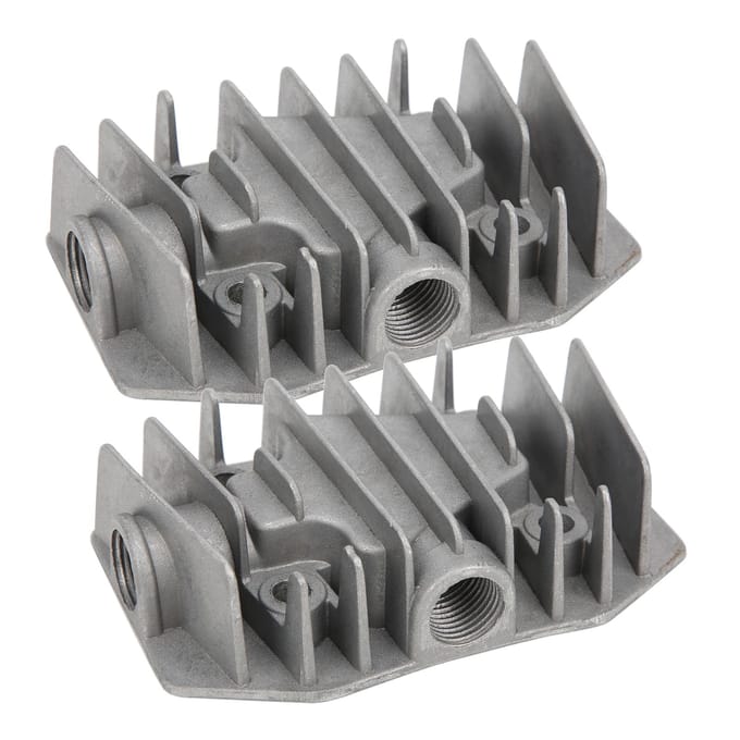2 Stuks Luchtcompressor Cilinderkop 435P Aluminium Fittingen Koelkap 48mm x 72mm