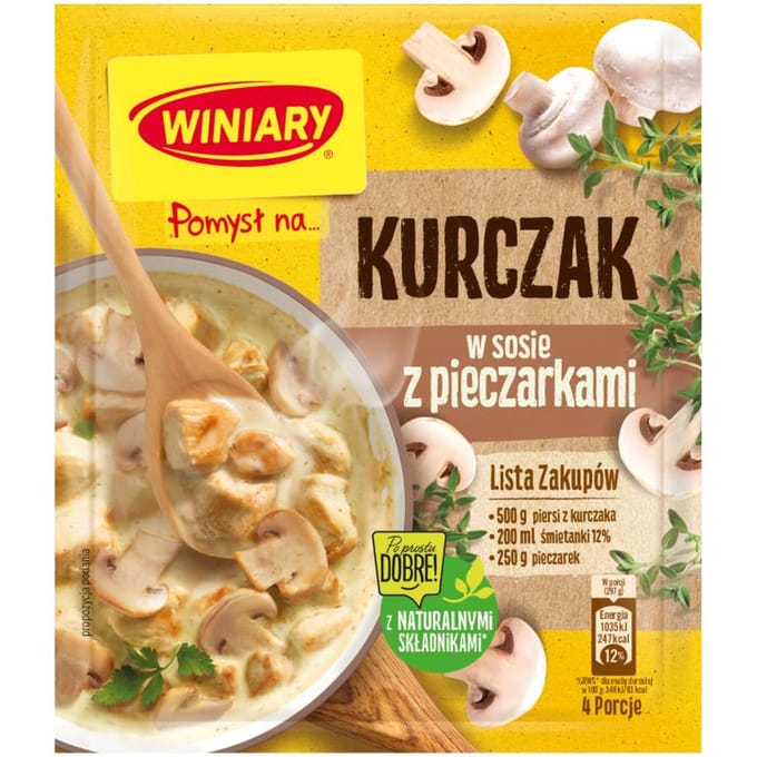Winiary Idee voor... Kip in champignonssaus 32 g