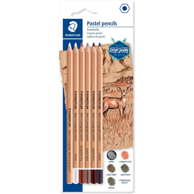 STAEDTLER Mars Lumograph pastel - blister 6 st