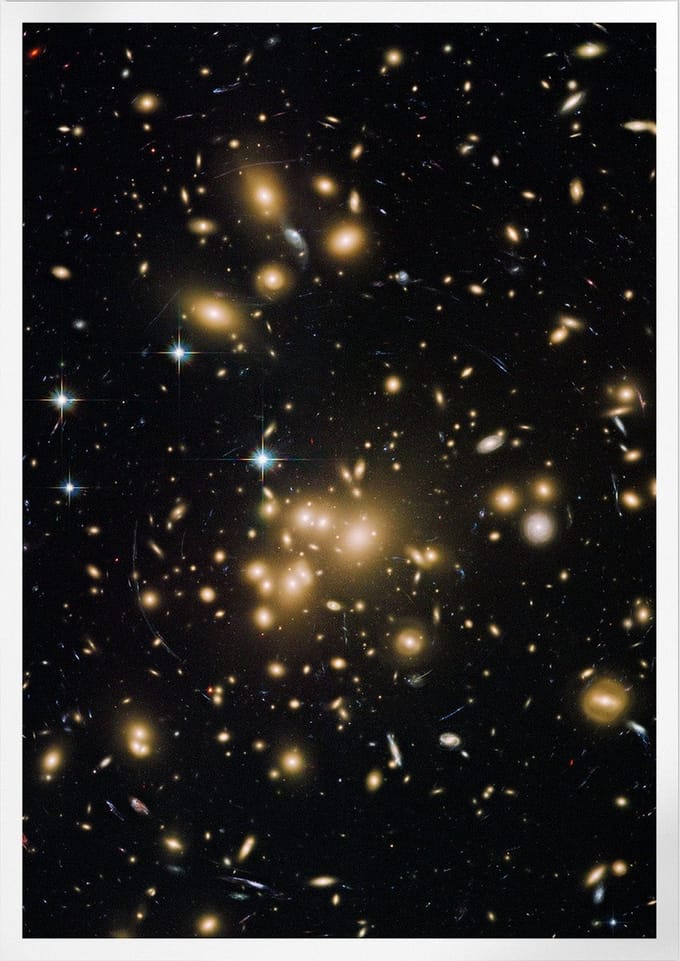 Galaxy Cluster Abell 1689 | Space, Astronomie & Ruimtevaart Poster | A3: 30x40 cm