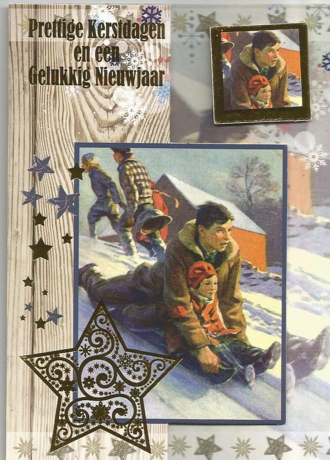 Kerstkaarten nr. 40  10x Prettige Kerstdagen.