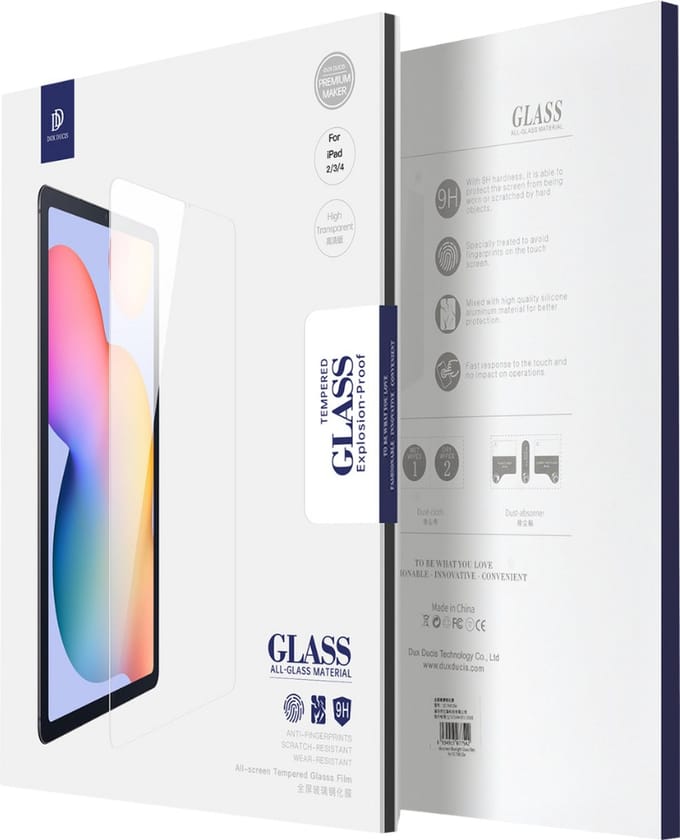 Dux Ducis - 2 Pack - Screenprotector geschikt voor Lenovo Tab P12 - 12.7 Inch - Tempered Glass Screenprotector - Transparant