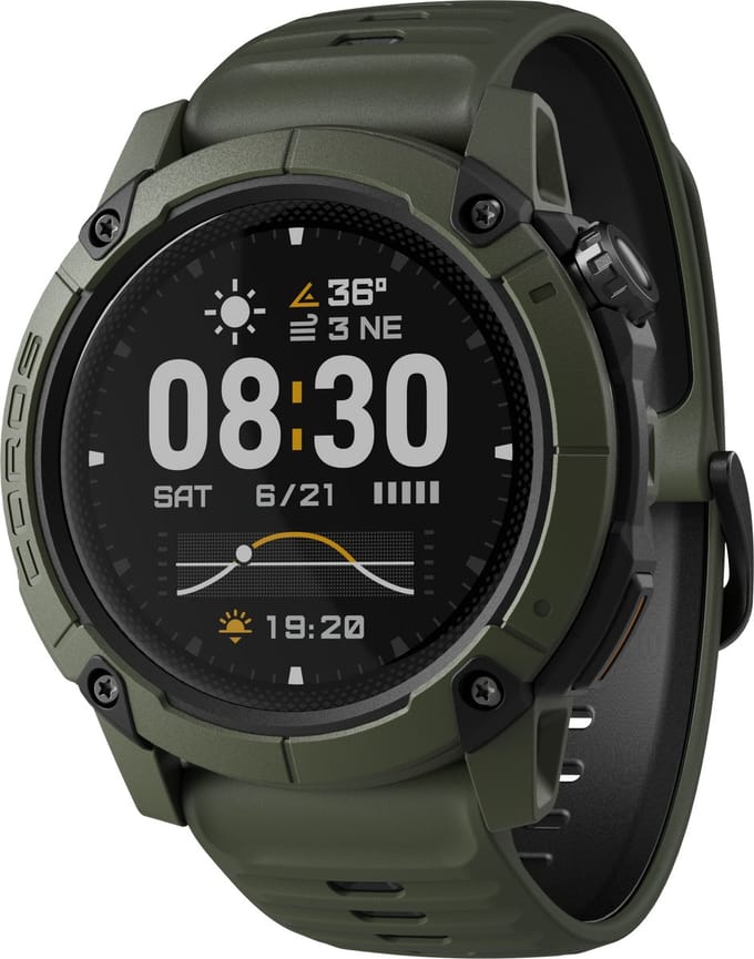 COROS - Horloge - Nomad - Groen - 46mm - Silicone - Adventure Watch