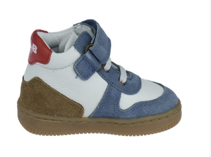 Develab - 44387 - Half-hoog - Kleur: Wit/beige - Maat: 23