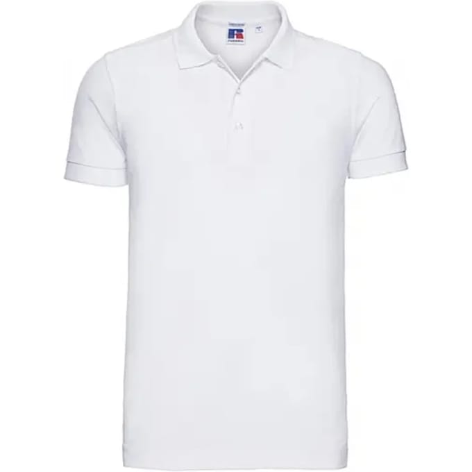 Men's Stretch Poloshirt 'Russell' Azure Blue - M