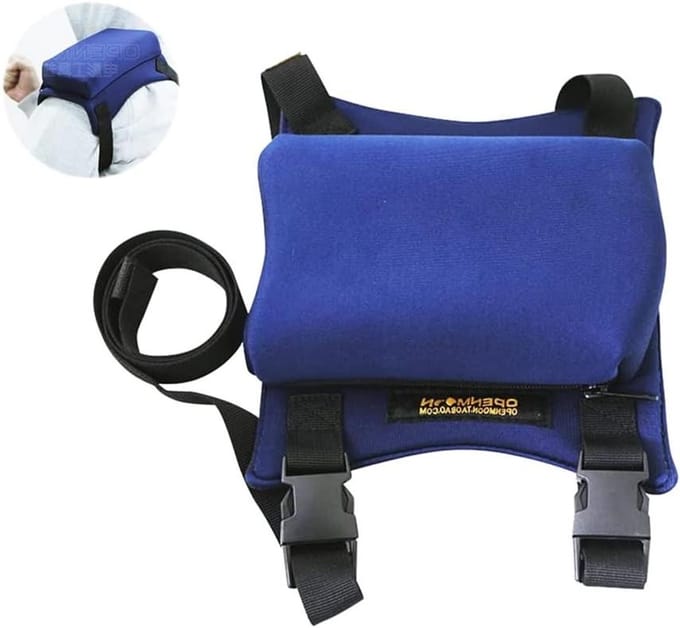 Camera Schouderkussen - Comfort Pad - Camera Dragen - Verstelbaar Met Riemen - Maat M - Blauw