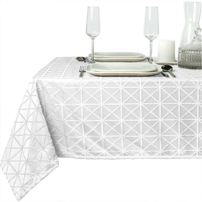 D- Unique Living | Sierle tafelkleed 140x200cm white