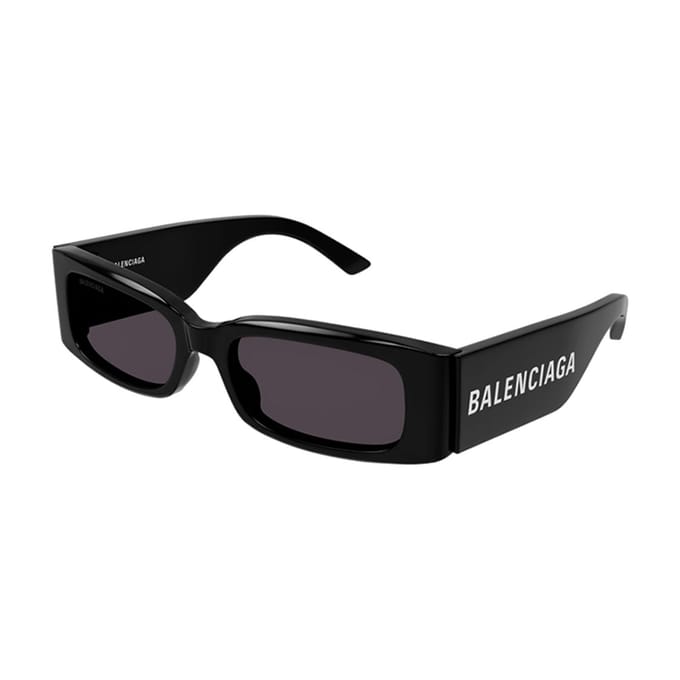 Balenciaga Rechthoekige Zonnebril Zwart Dames Oogwerk BB0260S-001 Basic Packaging-Eyeglass Case black