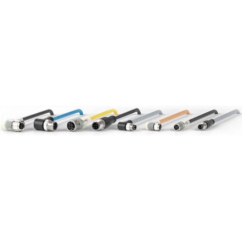 Pepperl+Fuchs 200860 Sensor/actuator connector M12 Aantal polen (sensoren): 4 Stekker, haaks, Bus, haaks 5.00 m 1 stuk(s) Piece