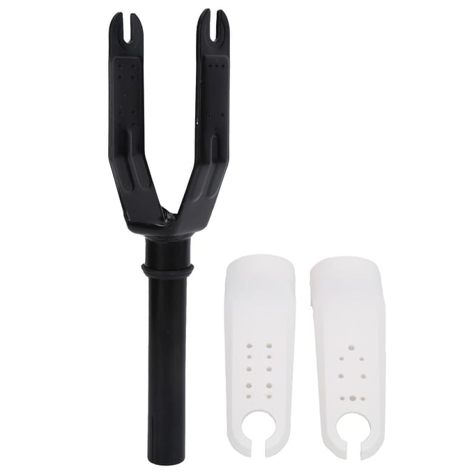 Fourche de Trottinette Robuste Durable Facile à Installer Accessoire pour Trottinette Électrique Avec Cache en Plastique pour Xiaomi M365   M365PRO blanc