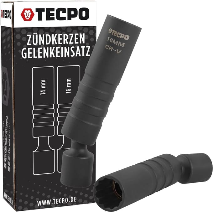 Bougiesleutel Set - Magnetische Steeksleutel - Motoronderhoud - Flexibel en Hoek - 14 en 16 mm