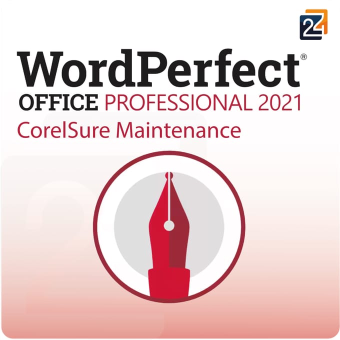 Corel WordPerfect Office Professional CorelSure Maintenance 1 - 4 Gebruiker(s) Nieuwe Aankoop