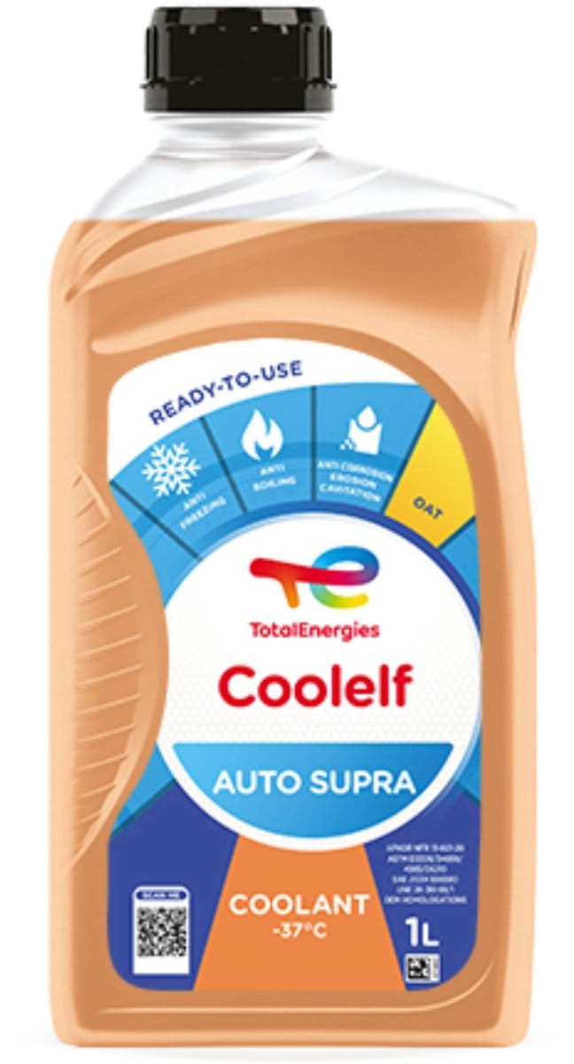 Total Coolelf Auto Supra 2F -37°C koelvloeistof 1 liter