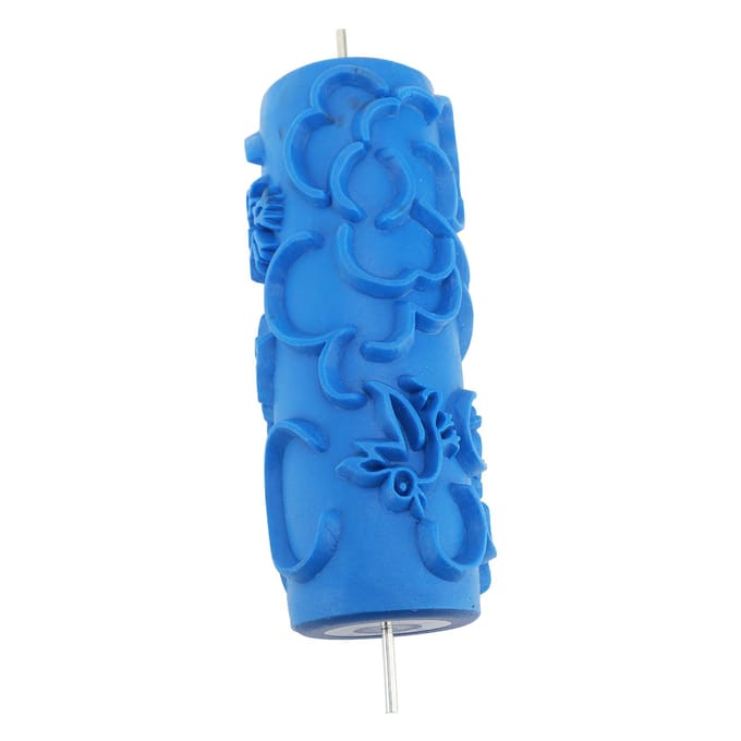 Outil Rouleau de Texture Lavable Réutilisable Caoutchouc Décoratif Art Rouleau de Texture Manchon pour Peinture 101Y 101Y blue