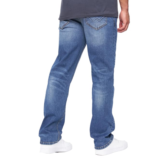 Duck and Cover Rechte Jeans Heren (Stone Wash)