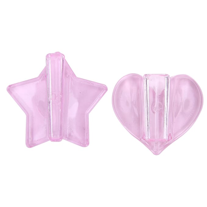 Nagelreliëfmal Ster Hartvorm Nail Art Metalen Frame Buigmallen Manicure Tool pink