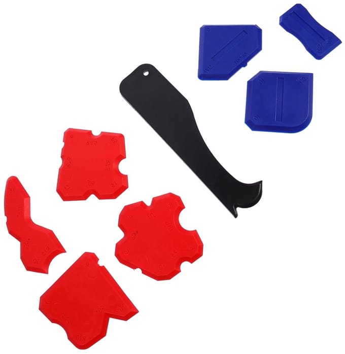 Kit Schraper Set - Lijmverwijderaar Gereedschap - Kit Verwijderen - 8-delige Kit - 165 cm - Rood