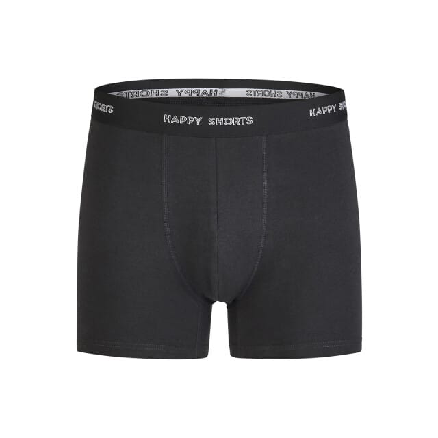 Happy Shorts Heren Boxershorts Trunks 3-Pack Zwart/Bordeaux Rood - Maat M