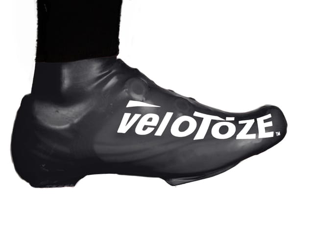 veloToze Short Shoe Cover/Road - Black -  Small/Medium - Overschoenen
